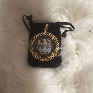 Gold And Crystal Pendant